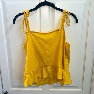 Billabong Yellow Tank Top, Size L
